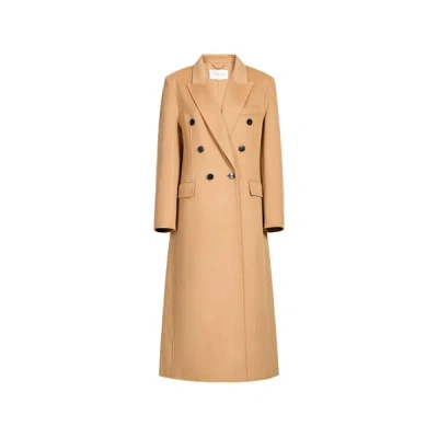 Victoria Beckham Manteau Long En Laine Et Cachemire In Neutral