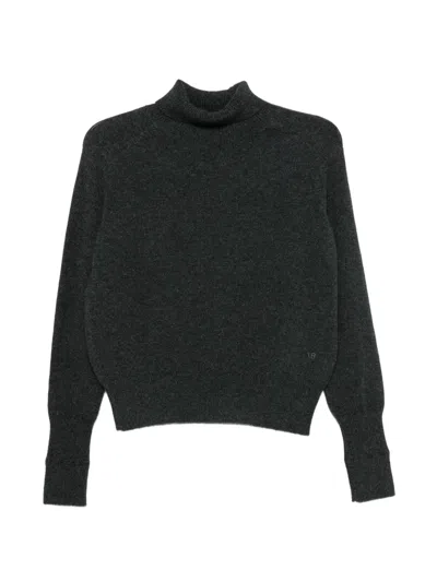 Victoria Beckham Marie Roll-neck Sweater In Grey