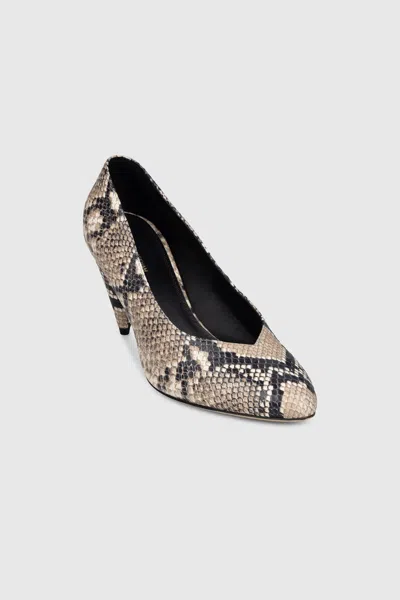 Victoria Beckham Maverick Pump 80 Snake Print Leather In Multi