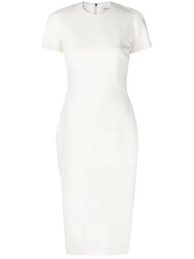 VICTORIA BECKHAM VICTORIA BECKHAM MC NATURAL SQUARE NECK DRESS