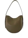 Victoria Beckham Medium Dia Half-moon Calfskin Shoulder Bag In Green