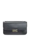Victoria Beckham Medium Dorian Leather Pochette In Black