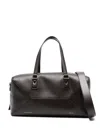 Victoria Beckham Medium Leather Holdall Bag In Brown