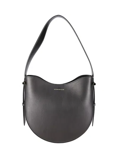 Victoria Beckham Medium Smooth Leather Shoulder Bag In Black