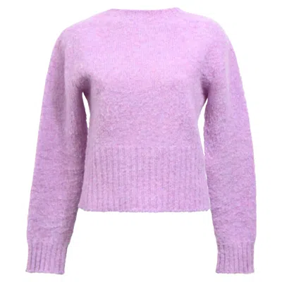 Victoria Beckham Mélange Brushed Sweater Purple Wool