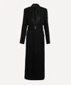 Victoria Beckham Mens Black Belted Tailored Coat In Black