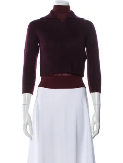 Pre-owned Victoria Beckham Merino Wool Turtleneck Sweater In Black