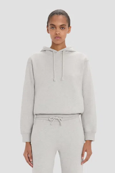 Victoria Beckham Mica Hoodie In Grey Marl In Gray