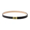 Victoria Beckham Micro Frame Belt In Black