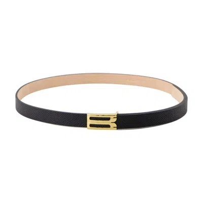 Victoria Beckham Micro Frame Belt In Black