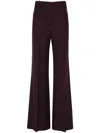 Victoria Beckham Mid-rise Straight-leg Trousers In Purple