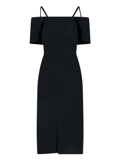 Victoria Beckham Midi Bandeau" Dress - Black