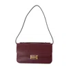 Victoria Beckham Midi Dorian Pochette Pouch In Burgundy