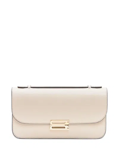 Victoria Beckham Midi Dorian Shoulder Bag In Neutral