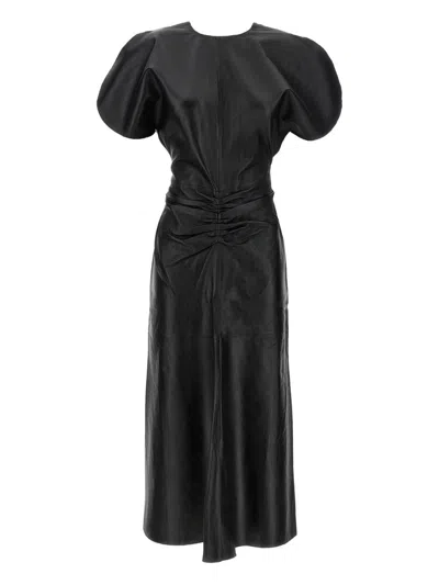 Victoria Beckham Midi Dress In Black