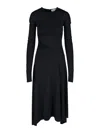 Victoria Beckham Midi Dress In Black