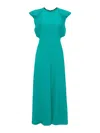 Victoria Beckham Vestido Midi - Verde In Verde