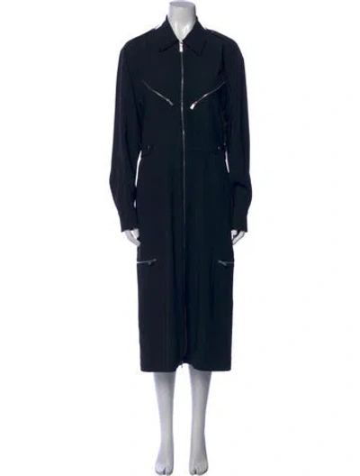 Pre-owned Victoria Beckham Midi Length Dress In Blue