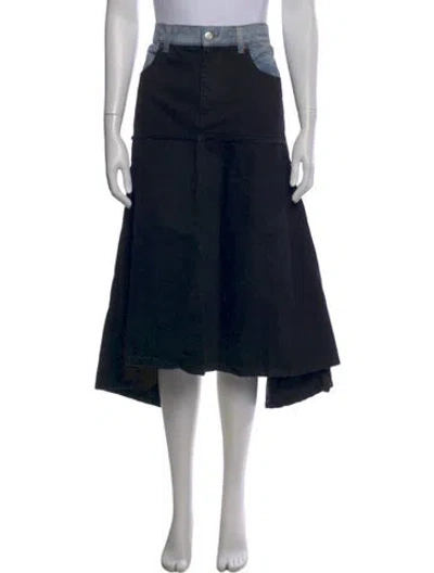 Pre-owned Victoria Beckham Midi Length Skirt In Black