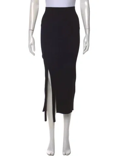 Pre-owned Victoria Beckham Midi Length Skirt In Black