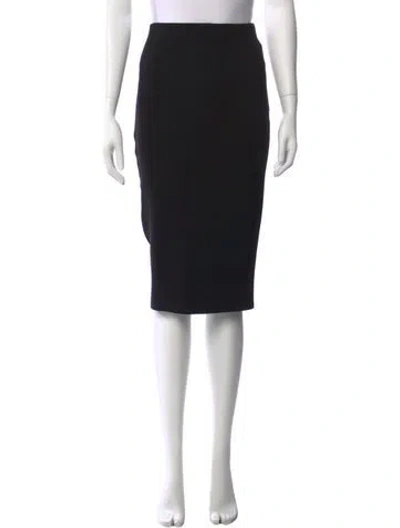 Pre-owned Victoria Beckham Midi Length Skirt In Black