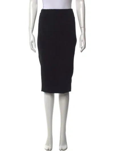 Pre-owned Victoria Beckham Midi Length Skirt In Black