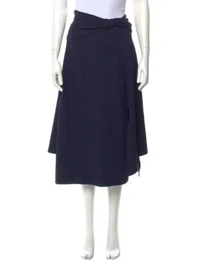Pre-owned Victoria Beckham Midi Length Skirt In Blue