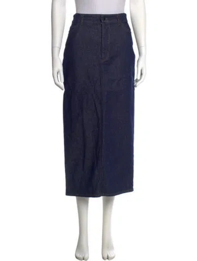 Pre-owned Victoria Beckham Midi Length Skirt In Blue