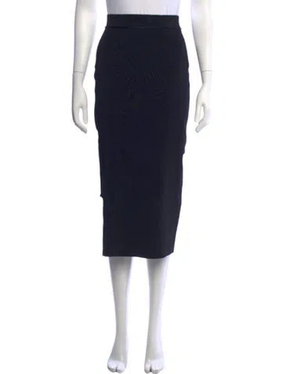 Pre-owned Victoria Beckham Midi Length Skirt In Blue