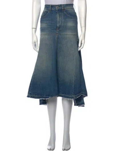 Pre-owned Victoria Beckham Midi Length Skirt In Blue