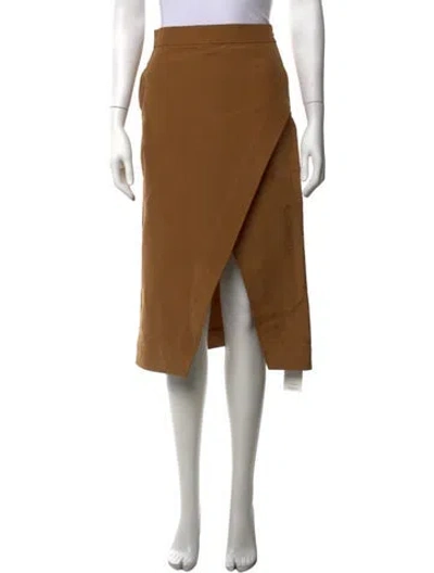Pre-owned Victoria Beckham Midi Length Skirt In Brown
