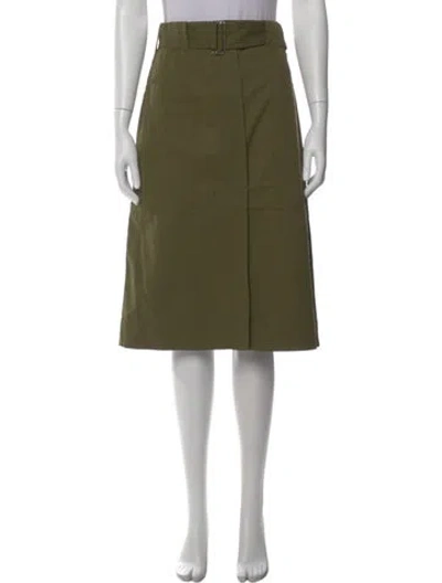 Pre-owned Victoria Beckham Midi Length Skirt In Green