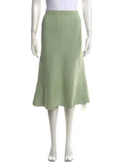 Pre-owned Victoria Beckham Midi Length Skirt In Green