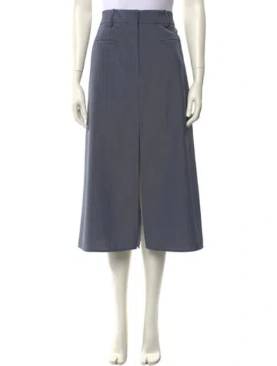Pre-owned Victoria Beckham Midi Length Skirt W/ Tags In Blue