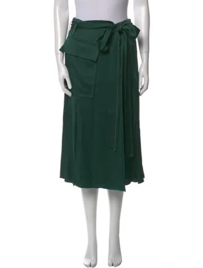 Pre-owned Victoria Beckham Midi Length Skirt W/ Tags In Green