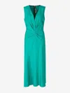 VICTORIA BECKHAM VICTORIA BECKHAM MIDI VISCOSE DRESS