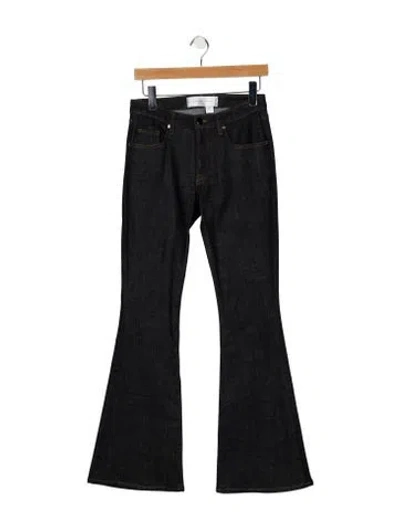 Pre-owned Victoria Beckham Mid-rise Flared Jeans In Black