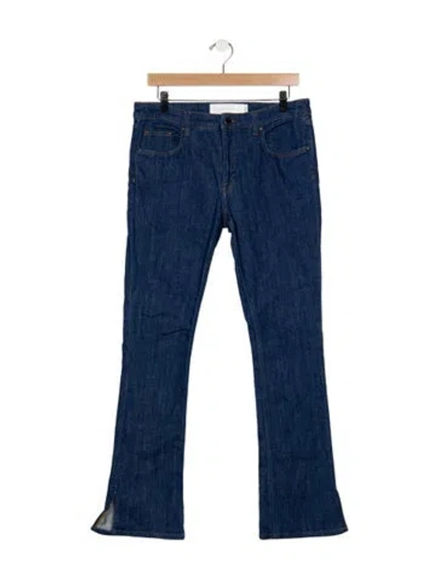 Pre-owned Victoria Beckham Mid-rise Flared Jeans In Blue