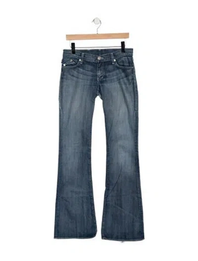 Pre-owned Victoria Beckham Mid-rise Flared Jeans In Blue