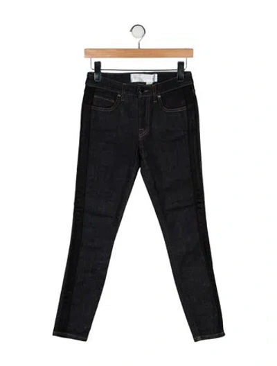 Pre-owned Victoria Beckham Mid-rise Skinny Leg Jeans In Black