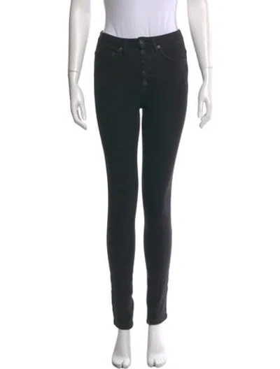 Pre-owned Victoria Beckham Mid-rise Skinny Leg Jeans In Black