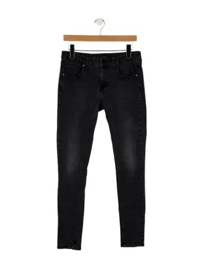 Pre-owned Victoria Beckham Mid-rise Skinny Leg Jeans In Black