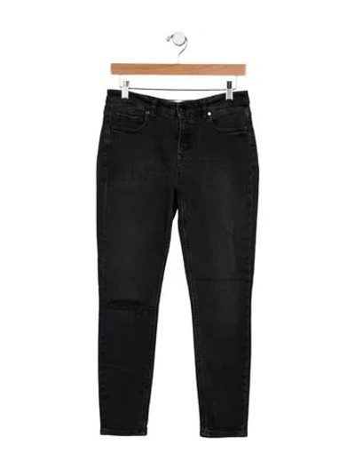 Pre-owned Victoria Beckham Mid-rise Skinny Leg Jeans In Black