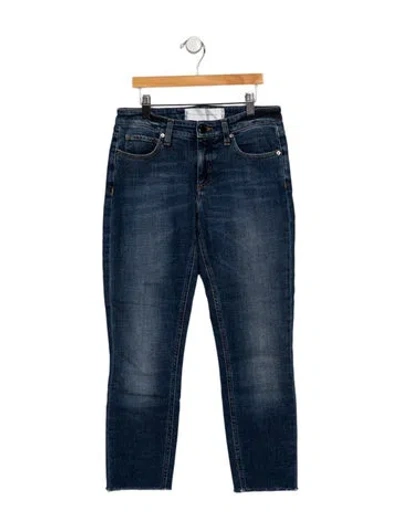 Pre-owned Victoria Beckham Mid-rise Skinny Leg Jeans In Blue