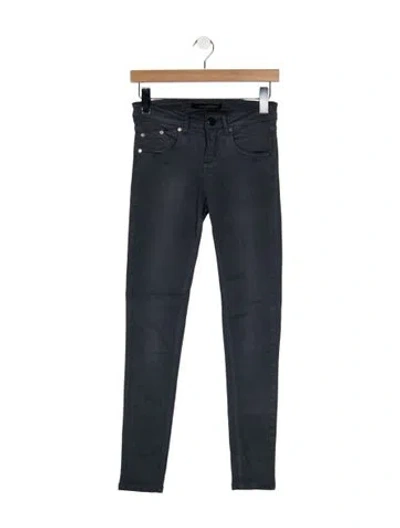 Pre-owned Victoria Beckham Mid-rise Skinny Leg Jeans In Blue