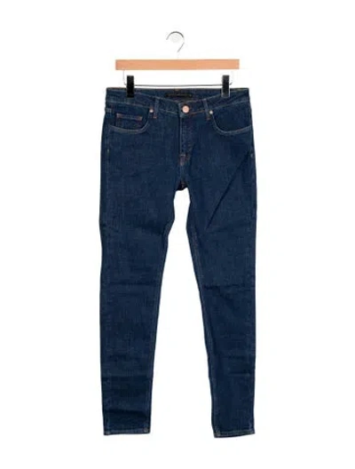 Pre-owned Victoria Beckham Mid-rise Skinny Leg Jeans In Blue