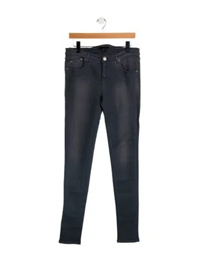 Pre-owned Victoria Beckham Mid-rise Skinny Leg Jeans In Gray