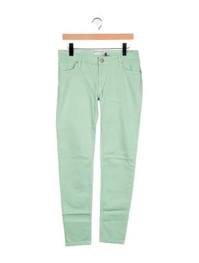 Pre-owned Victoria Beckham Mid-rise Skinny Leg Jeans W/ Tags In Green
