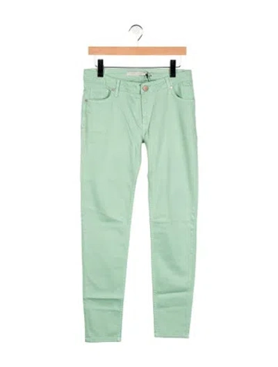 Pre-owned Victoria Beckham Mid-rise Skinny Leg Jeans W/ Tags In Green