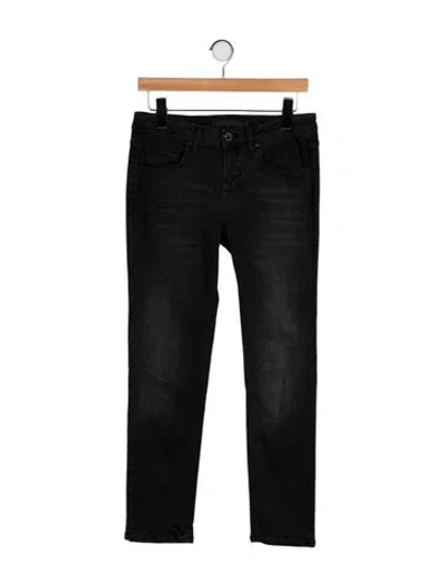Pre-owned Victoria Beckham Mid-rise Straight Leg Jeans In Black